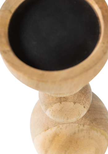 WOOOD Liske lysestake i mangotre, naturlig