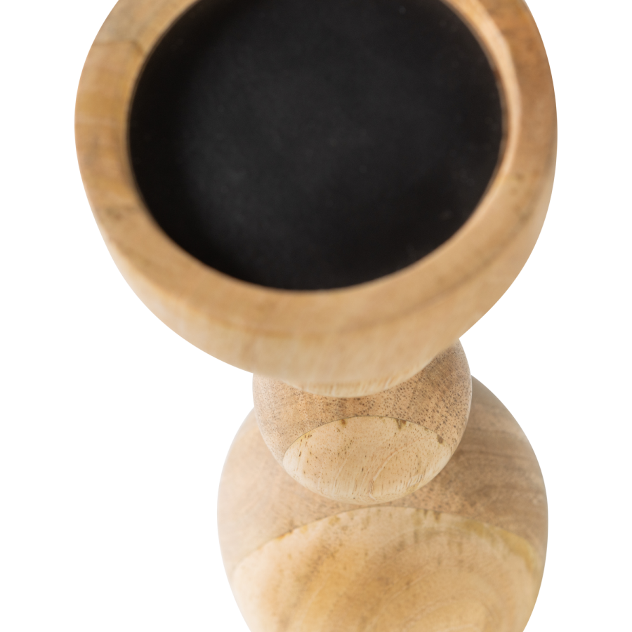 WOOOD Liske lysestake i mangotre, naturlig