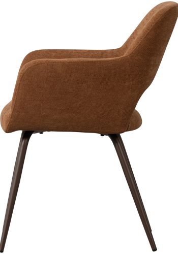 WOOOD Jenny Matstol V&auml;vd Tyg Brun