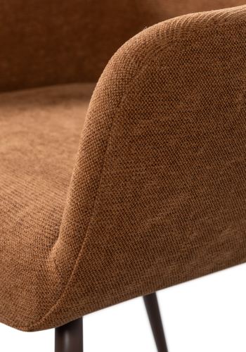 WOOOD Jenny Matstol V&auml;vd Tyg Brun