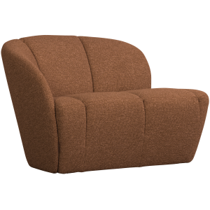 WOOOD Mojo 2-sits bnkelement, vnster - rostbrun melange boucl