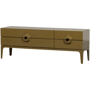 WOOOD Merge TV-b&auml;nk Eukalyptustr&auml; Honungsgul