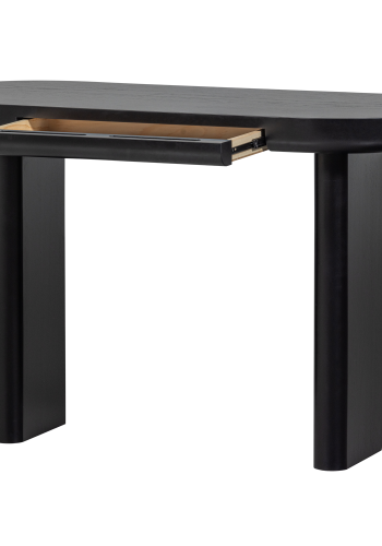 WOOOD MAEL SKRIVEBORD/SIDEBORD FINÉR SORT