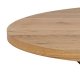 ACT NORDIC Heaven Esstisch, rund – natürliches Wildeichenfurnier und schwarzes Metall (120)
