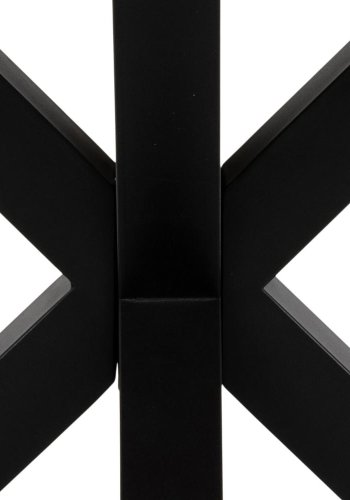 ACT NORDIC Heaven Esstisch, rund – natürliches Wildeichenfurnier und schwarzes Metall (120)