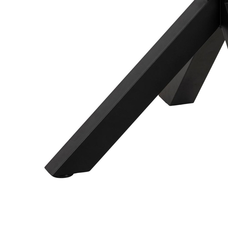 ACT NORDIC Heaven Esstisch, rund – natürliches Wildeichenfurnier und schwarzes Metall (120)