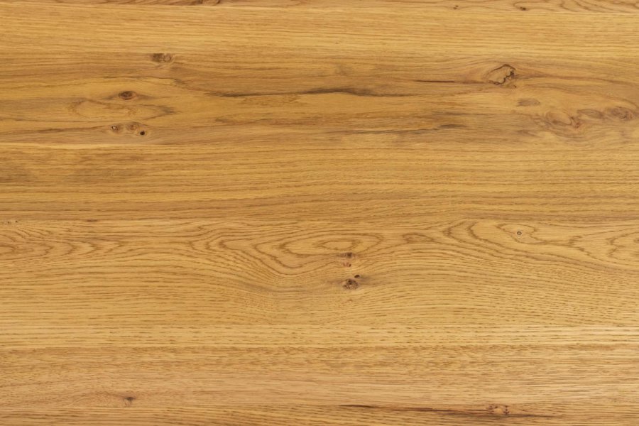 ACT NORDIC Heaven Esstisch, rechteckig – natürliches Wildeichenfurnier und schwarzes Metall (220x90)