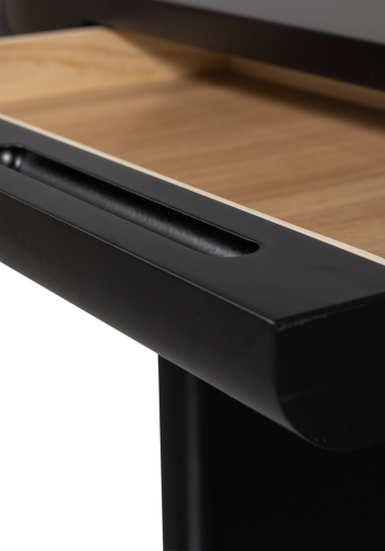 WOOOD MAEL SKRIVEBORD/SIDEBORD FINÉR SORT