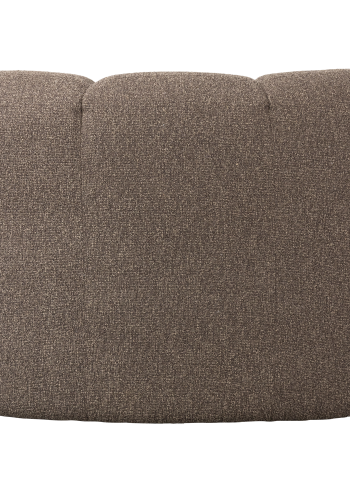 WOOOD Mojo spisebenk hj�rne med ryggst�tte boucl&eacute; brun melert