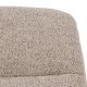 ACT NORDIC Milford loungestol - beige stoff og svart metall