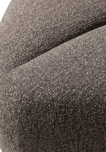 WOOOD Mojo spisebenk hj�rne med ryggst�tte boucl&eacute; brun melert