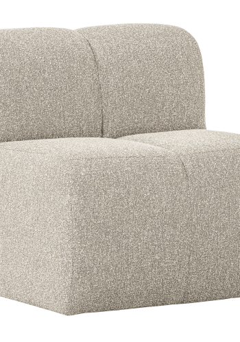 WOOOD Mojo spisebenk 84 cm med ryggst�tte boucl&eacute; beige melange