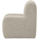 WOOOD Mojo spisebenk 84 cm med ryggst�tte boucl&eacute; beige melange