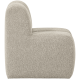 WOOOD Mojo spisebenk 84 cm med ryggst�tte boucl&eacute; beige melange