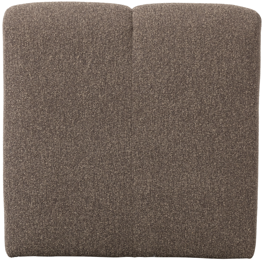 WOOOD Mojo spisebenk 84 cm med ryggst�tte boucl&eacute; brun melert