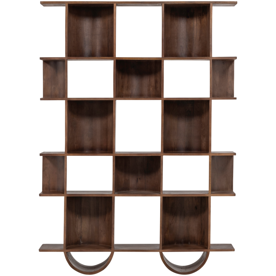 WOOOD Sinne bokhylle mangotre valn�tt 180x130 cm