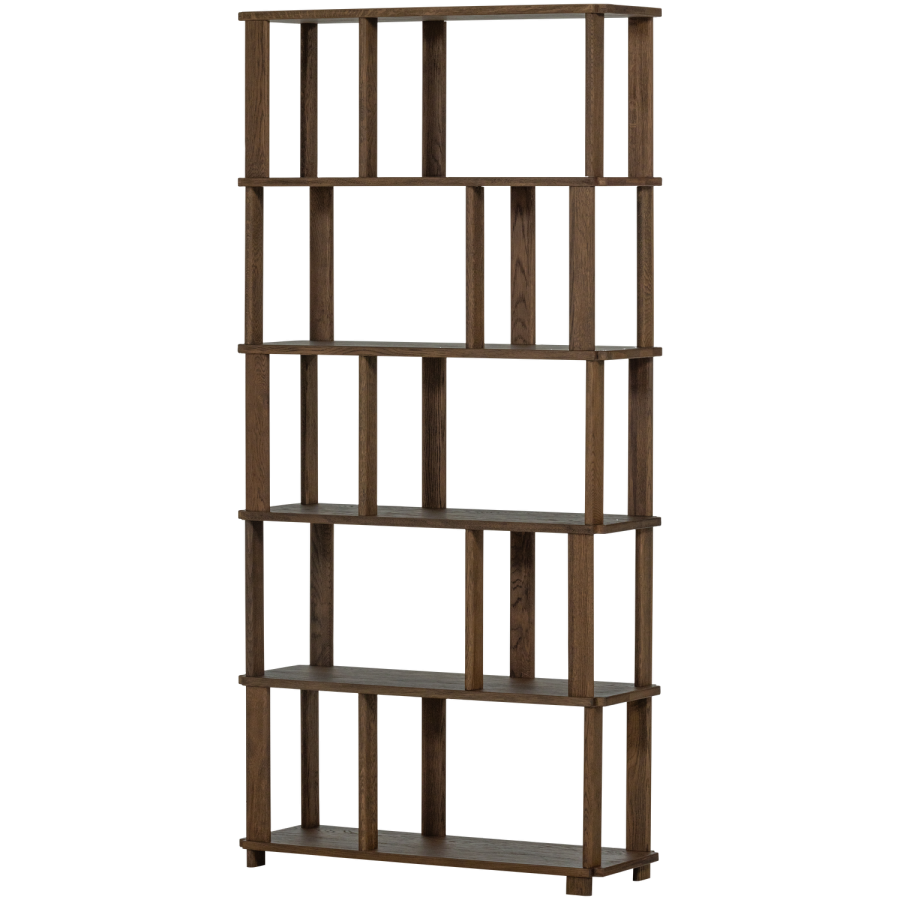 WOOOD Riss bokhylle, eik, naturfarget, 186x90 cm