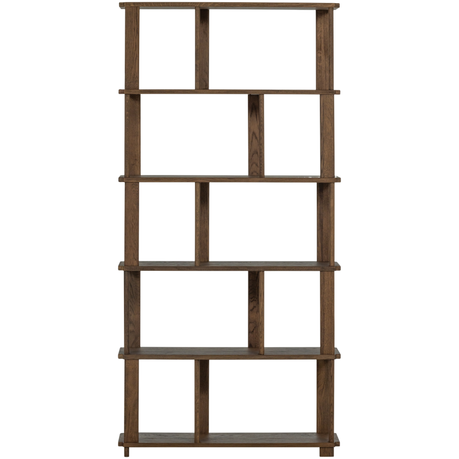 WOOOD Riss bokhylle, eik, naturfarget, 186x90 cm