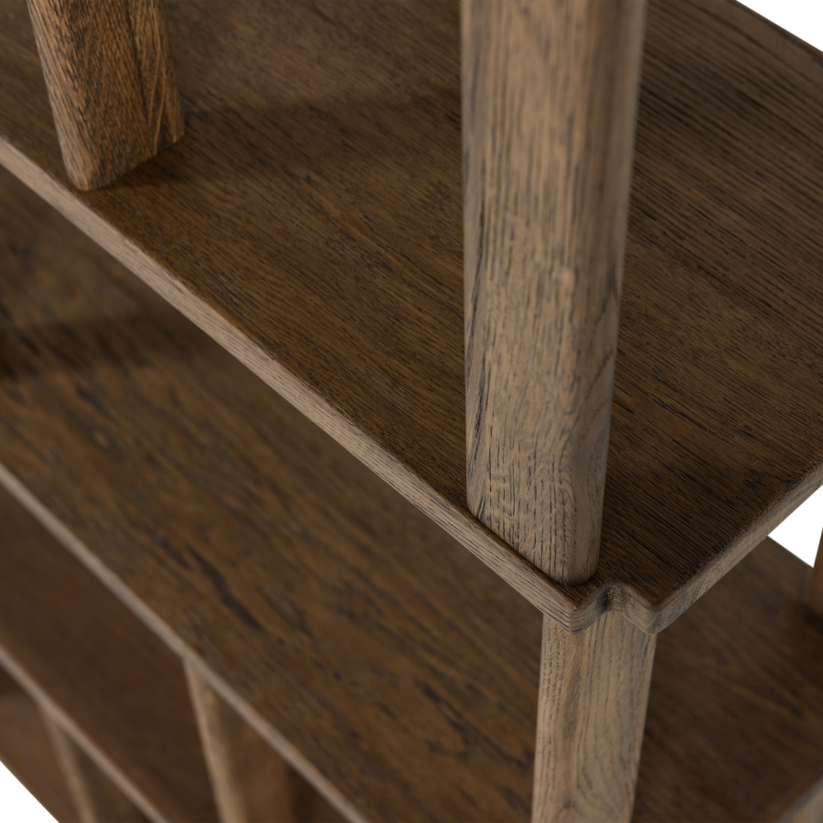 WOOOD Riss bokhylle, eik, naturfarget, 186x90 cm