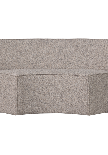 WOOOD Europa 2-seters spisebordbenk vevd stoff sandmelert