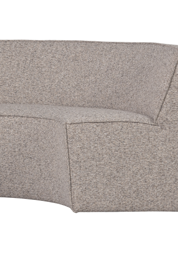 WOOOD Europa 2-seters spisebordbenk vevd stoff sandmelert