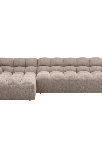 WOOOD Allure Sjeselong Venstre vevd brun melert