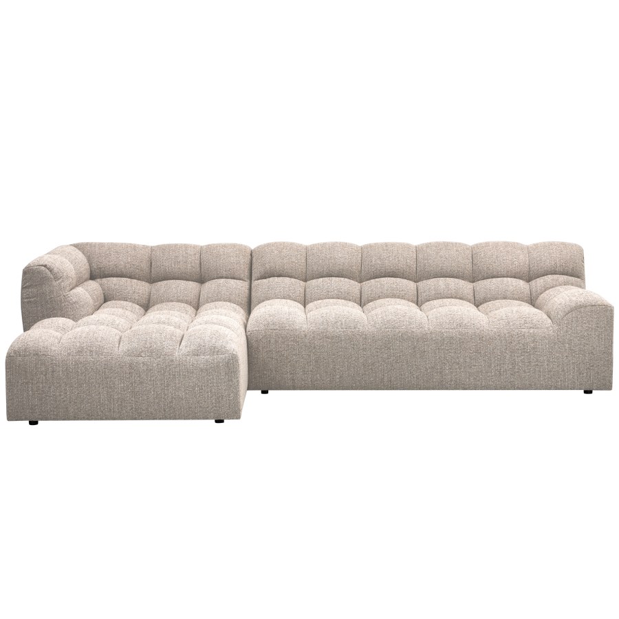 WOOOD Allure Sjeselong Venstre vevd Naturmelert