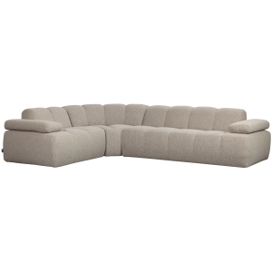 WOOOD Mojo hj�rnesofa venstre Boucle beige melange