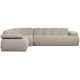WOOOD Mojo hj�rnesofa venstre Boucle beige melange