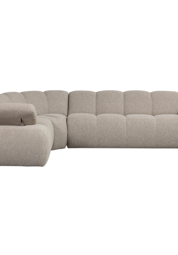 WOOOD Mojo hj�rnesofa venstre Boucle beige melange