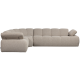 WOOOD Mojo hj�rnesofa venstre Boucle beige melange