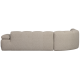 WOOOD Mojo hj�rnesofa venstre Boucle beige melange