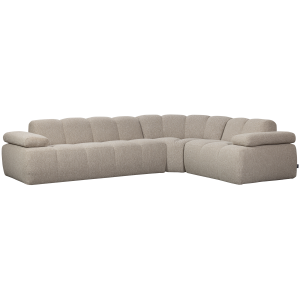 WOOOD Mojo hj�rnesofa h�yre Boucle beige melange