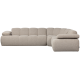 WOOOD Mojo hj�rnesofa h�yre Boucle beige melange