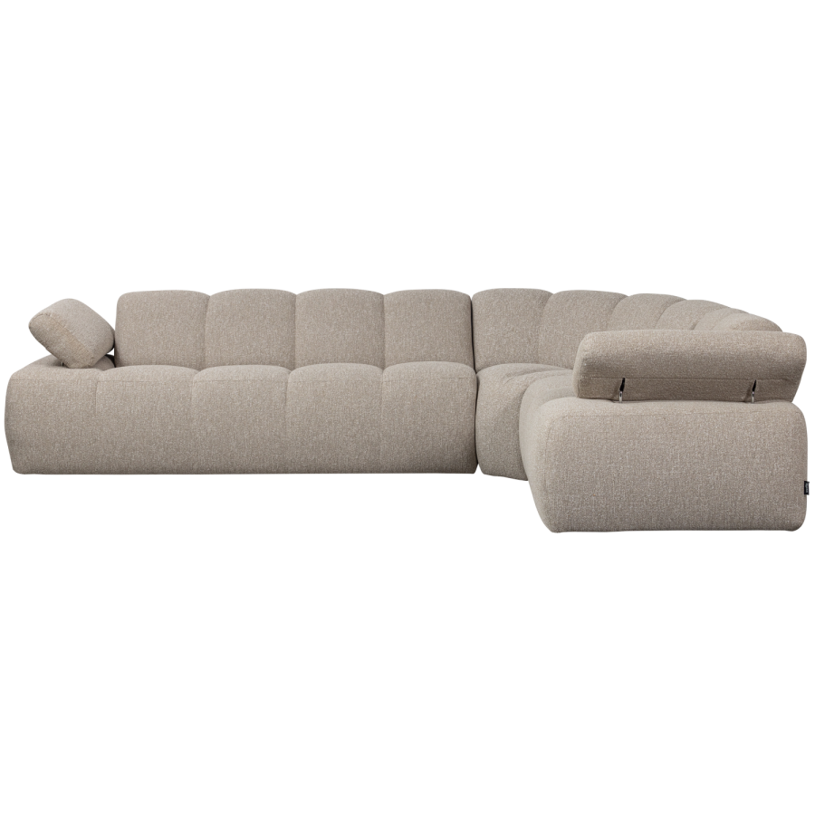 WOOOD Mojo hj�rnesofa h�yre Boucle beige melange