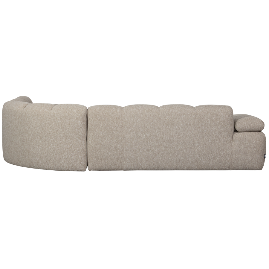 WOOOD Mojo hj�rnesofa h�yre Boucle beige melange