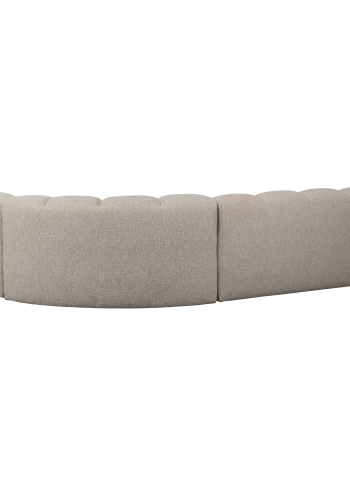 WOOOD Mojo hj�rnesofa h�yre Boucle beige melange