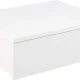 ACT NORDIC Avignon Wand-Nachttisch, mit 1 Schublade - weies MDF (37x32)