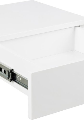 ACT NORDIC Avignon Wand-Nachttisch, mit 1 Schublade - weies MDF (37x32)