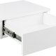 ACT NORDIC Avignon Wand-Nachttisch, mit 1 Schublade - weies MDF (37x32)