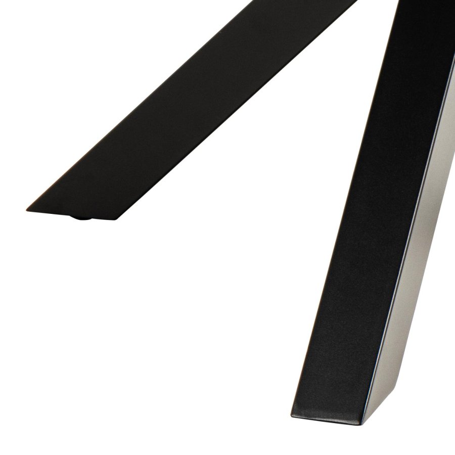 ACT NORDIC Heaven Esstisch, rund – schwarze Fairbanks-Keramik und schwarzes Metall (119)