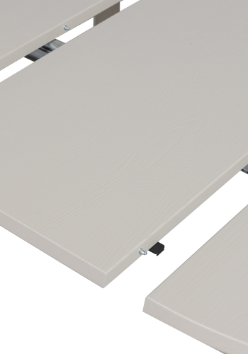 WOOOD Janne spisebord med uttrekk, eik, Dakargrau [Fsc]