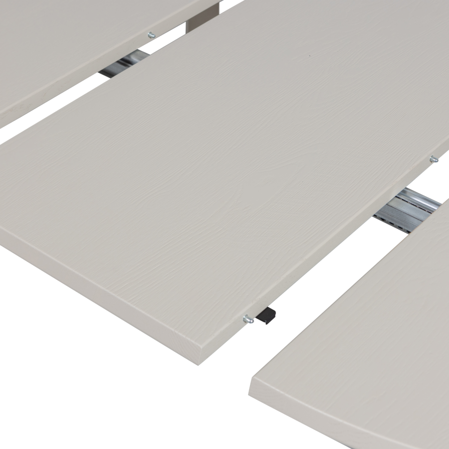 WOOOD Janne spisebord med uttrekk, eik, Dakargrau [Fsc]