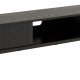 ACT NORDIC Angus TV-bord, m. 2 mesh skydelger  - sort ask melamin og sort metal (180x40)