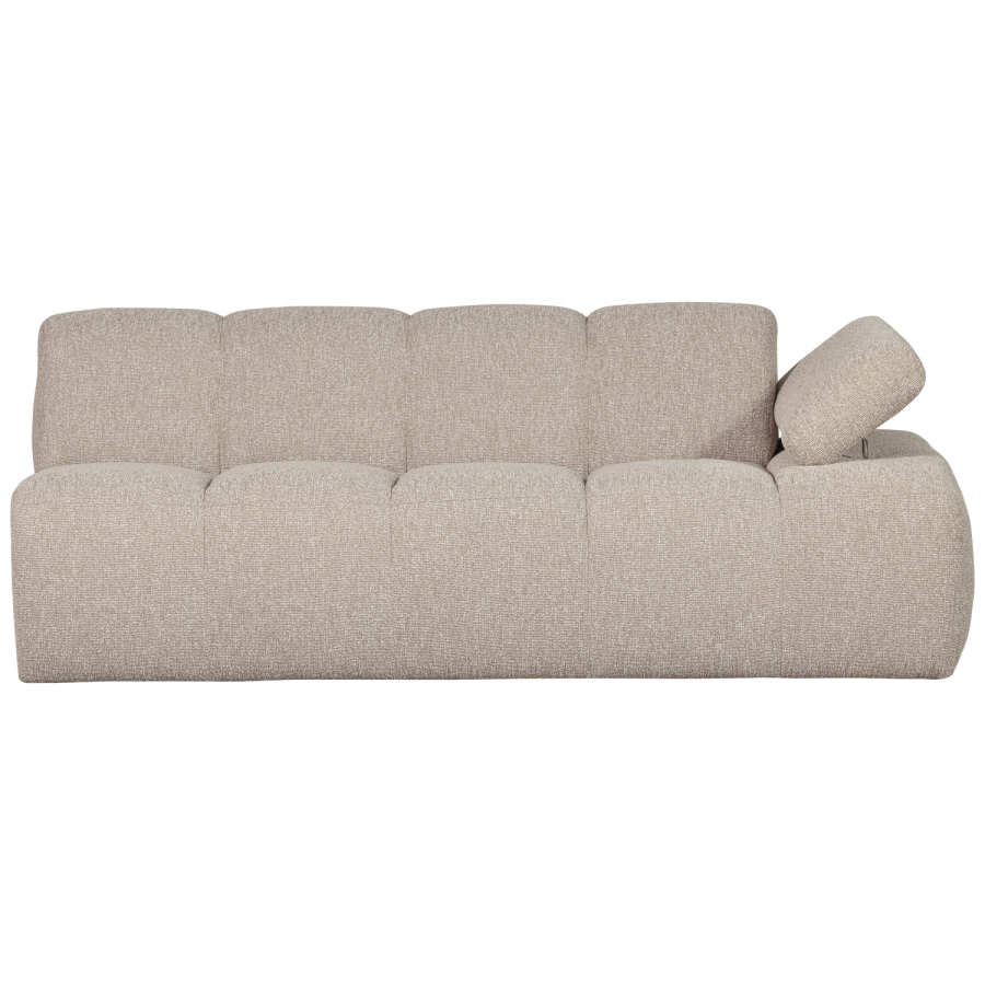 WOOOD Mojo 2-seters Element armlener h�yre Boucle beige melange