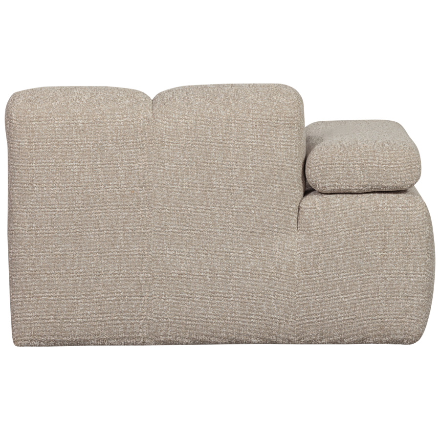 WOOOD Mojo Sjeselong Element Venstre Boucle Beige Melange