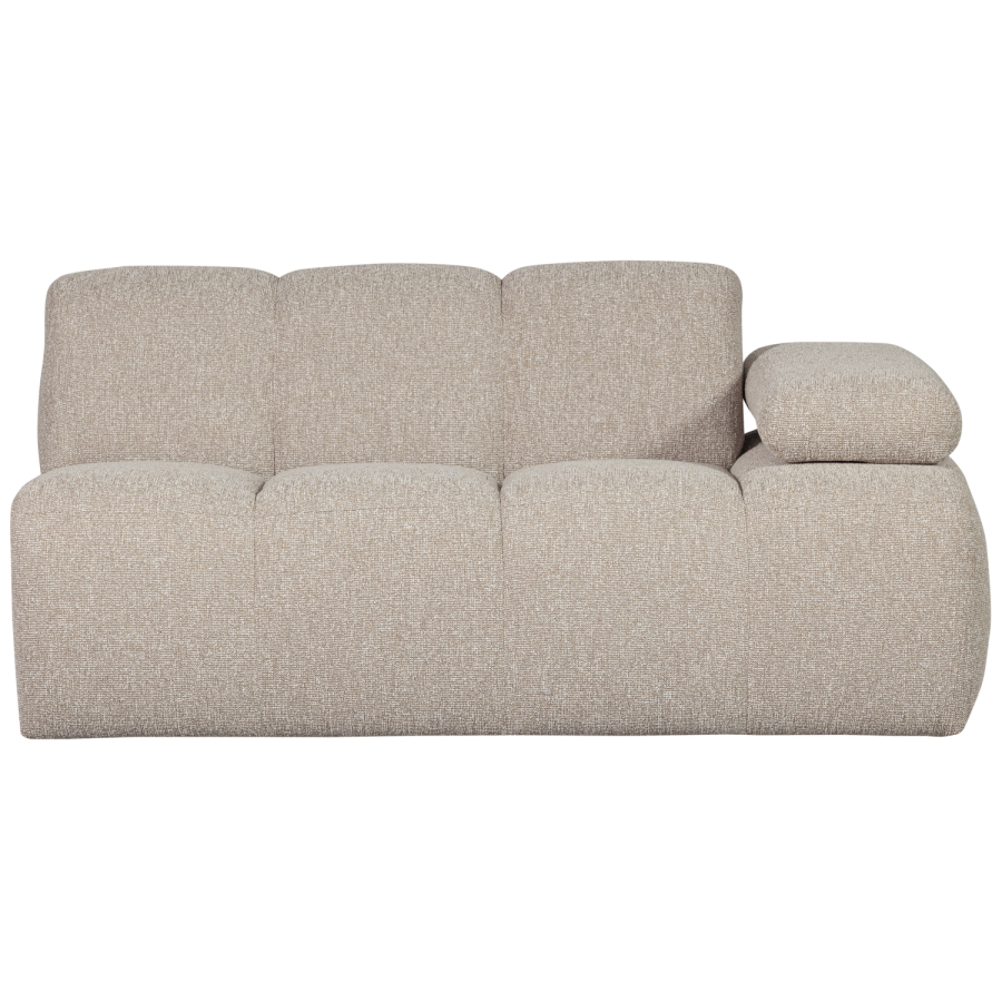 WOOOD Mojo 1,5-seter Element Armlen H�yre Boucl&eacute; Beige Melange