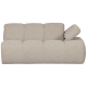 WOOOD Mojo 1,5-seter Element Armlen H�yre Boucl&eacute; Beige Melange