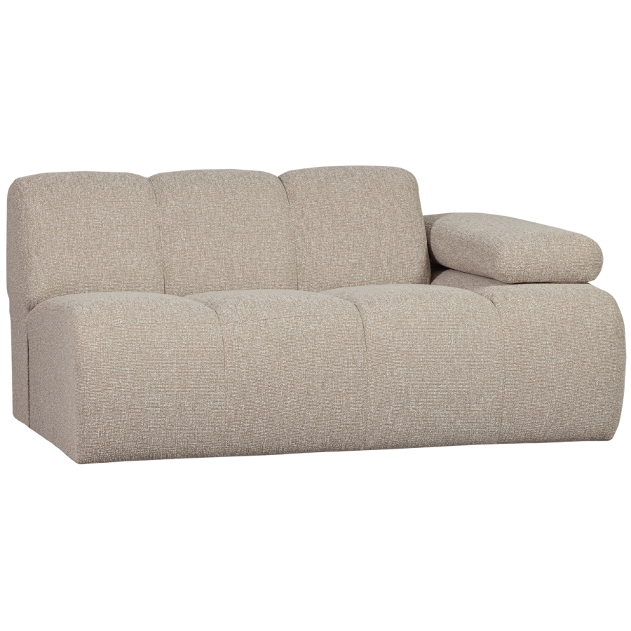 WOOOD Mojo 1,5-seter Element Armlen H�yre Boucl&eacute; Beige Melange