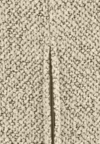 ACT NORDIC Patricia Esszimmerstuhl - cremefarbener Stoff und schwarzes Metall